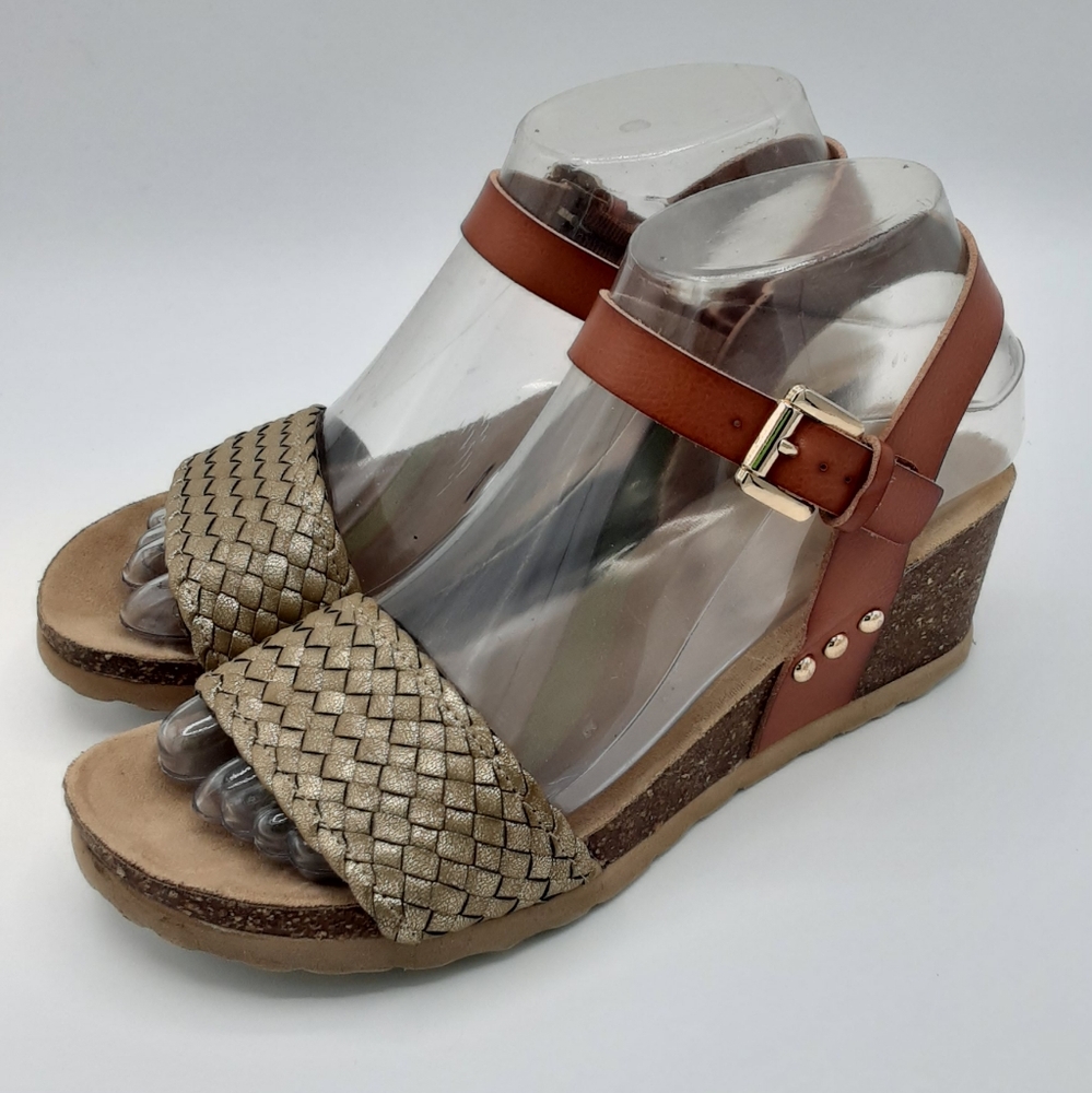 Bjorndal Annalise Cork Wedge Sandal.